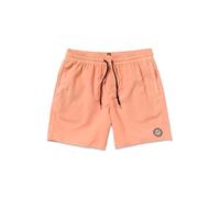Volcom Herren-Badehose, 43,2 cm, elastische Taille, Surf-Shorts, Pale Peach, Größe M, Pale Peach, M