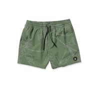 VOLCOM Herren Badeshort Lido Print Trunk 16 olive | S