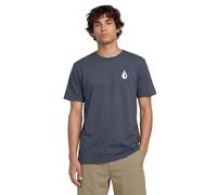 Volcom Herren Blaquedout Ss Tee T-Shirt, Marineblau meliert, Groß