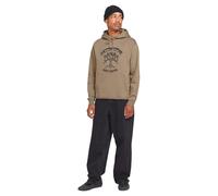 Volcom Herren Catch 91 Pullover Hooded Fleece Sweatshirt, braun (Teak), L