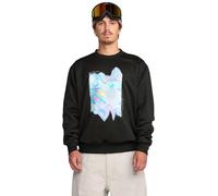 Volcom Herren Core Hydro Crew Sweatshirt - Water-Repellent Fleece Pullover, Schwarz, Large