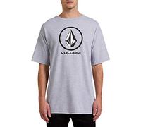 Volcom Herren Crisp Stone Short Sleeve Tee T-Shirt, Grau meliert, Klein