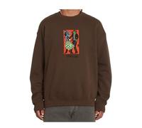Volcom Herren FA BOB Mollema Crew Dark Brown : M
