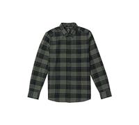 Volcom Herren Flanellhemd Caden Plaid Langarm, New Black, Klein