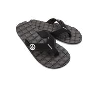 Volcom Herren Flip-Flop mit Liegestuhl Flipflop, Schwarz/Weiß, 45.5 EU