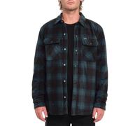 Volcom Hemd Bowered Polar Überhemd Jacke Evergreen : L