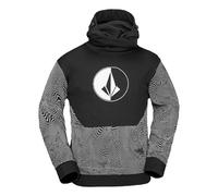 Volcom Herren Hydro Hooded Fleece Riding Hoodie, Black Print S5, Medium