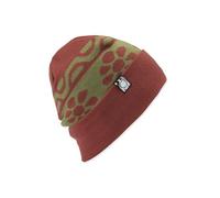 Volcom Herren Longo Beanie - Arthur Longo Roll Over Knit Wintermütze mit Steinstickerei, Verbranntes Rot, Einheitsgröße