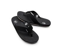 Volcom Herren Relax-flip-Flop, Komfortschaum-Sandale Flipflop, Schwarz Weiß Neu, 44.5 EU