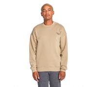 Volcom Herren Roundabout Crew Fleece Sweatshirt - Weicher, mittelschwerer Pullover mit gerippten Bündchen, Fs 180 Khaki, Large