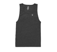 Volcom Herren Solid Heather Tank T-Shirt, Dunkelschwarz meliert-Neu, Mittel