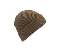 Volcom Herren Sweep gefütterte Beanie - Fleece-gefütterte Strickmütze mit Roll-Over-Passform, Braun, Einheitsgröße