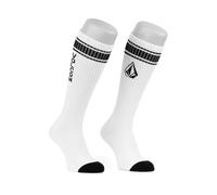 Volcom High Stripe Socks white - Wadenhohe Sneaker Socken