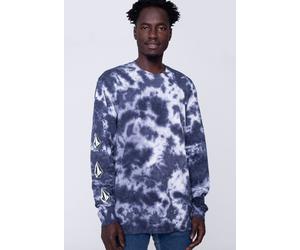 Volcom - Iconic Stone Tie Dye Multi - Longsleeve - Blau - S - 100% Baumwolle Blau S