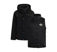 Volcom Wintermantel-Set für Jungen, 2-teilig, wasserdicht, schwer, Jungen Winterjacke und Pufferweste, isolierte Oberbekleidungs-Set (8-20), Schwarz, 18-20