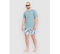 Volcom Lido Print Trunk 16 Boardshorts light blue acid Herren Gr. XL