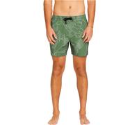 Volcom - Lido Print Trunk Boardshort 16" Light Olive für Herren - Größe M - Khaki Khaki M