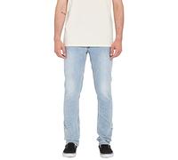 Volcom Men's Vorta Slim Fit Heavy Worn Faded Jeans 34x32