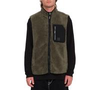 Volcom Muzzer Fuzzar Vest Wintermoss Herrenjacke, ärmellos, Größe M, Grün
