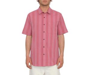 Volcom Newbar Stripe Shirt washed ruby Größe M