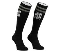 Volcom Ramp Stone Skate Socks black - Wadenhohe Sneaker Socken