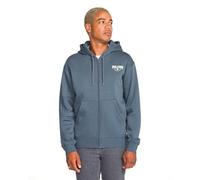 Volcom Roundabout Kapuzenpulli mit Reißverschluss für Herren, Fleece, Airwalk Dark Slate, Large