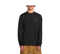 Volcom - Rundhals-Sweatshirt mit Fleece-Sweatshirt / Sweatshirt mit Rundhalsausschnitt - Gridlock Crew Neck Black für Herren - Größe L - schwarz schwarz L