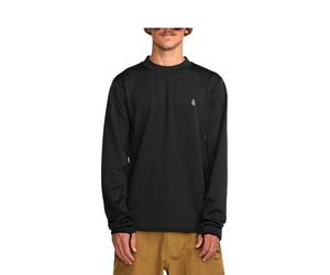 Volcom - Rundhals-Sweatshirt mit Fleece-Sweatshirt / Sweatshirt mit Rundhalsausschnitt - Gridlock Crew Neck Black für Herren - Größe M - schwarz schwarz M