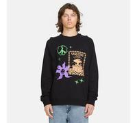 Volcom - Fa F Rygalski Black - Sweater - Schwarz - M - 100% Baumwolle,Schweiß Schwarz M