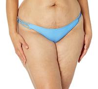 Volcom Simply Solid Bikinihose für Damen, Normale Größe und Übergröße, Blau (Coastal Blue), Groß