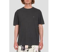 Volcom - Solid Stone Emb Black - T-Shirt - Schwarz - XL - 100% Baumwolle Schwarz XL