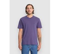 Volcom Solid Stone Emb T-Shirt dark purple Herren Gr. L
