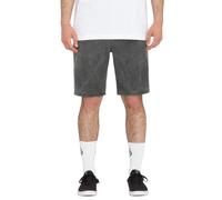 Volcom - Stone Faded Hybrid 19 Stealth - Shorts - Schwarz - W36 - 63% Polyester, 34% Baumwolle, 3% Elastan Schwarz W36
