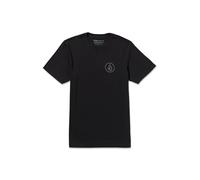 Volcom Stone Tech Herren-T-Shirt, kurzärmelig, schnelltrocknend, Schwarzer Kreis, XL