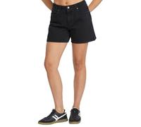 Volcom Stoned Boyfriend Baggy Fit High Rise 12,7 cm Denim-Shorts für Damen, Schwarz:, 27 Regular