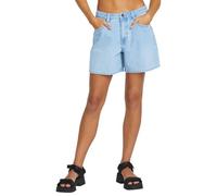 Volcom Stoned Boyfriend Baggy Fit High Rise 12,7 cm Denim-Shorts für Damen, Vogel Blau, 28 Regular