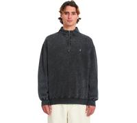 Volcom - Sweatshirt mit halbhohem Kragen und halbem Reißverschluss - Herren - Single Stone Quarter Zip Light Acid Black - Single Stone schwarz L