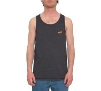Volcom Tanktop Pistol Stone Heather Black Herren - Herren - Größe XL - Grau