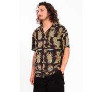 Volcom - Tetsunori Black - Hemd - Schwarz - M - 100% Viskose Schwarz M