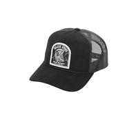 Volcom Trucker-Mütze für Herren, Netzstoff, verstellbare Snapback-Kappe, atmungsaktiv, strukturiertes Front-Panel, Black Shred, Einheitsgröße