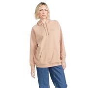 Volcom Truly Stoked Ovesized Bf Kapuzen-Fleece-Sweatshirt für Damen, Sandsturm, XL