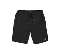 Volcom Understoned Herren-Hybrid-Shorts mit elastischem Bund, 45,7 cm, Schwarz 1, Mittel