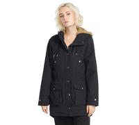 Volcom - Walk On By 5k Black - Parka - Schwarz - XS - 100% Polyester,50% Baumwolle, 42% Polyester, 8% Nylon,Baumwolle Schwarz XS
