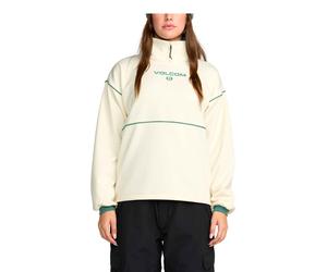 Volcom - Wasserabweisendes Sweatshirt mit halbem Reißverschluss - Hydro 1/4 Zip W Bone für Damen - Größe S - Weiß Weiß S