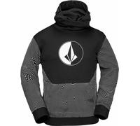 Volcom - Wasserabweisendes Sweatshirt mit Kapuze - Hydro Riding Hoodie Black Print für Herren - Größe M - schwarz schwarz M