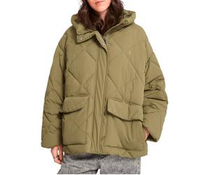 Volcom - Wasserfeste Stepp-Und Daundenjacke mit Kapuze - Damen / Frauen - Out Of Boxy Puff - Out Of Boxy Puff W Wintermoss für Damen aus