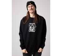 Volcom - Watanite Crew Black - Sweater - Schwarz - XL - 80% Baumwolle, 18% Polyester, 2% Elastan,Schweiß Schwarz XL