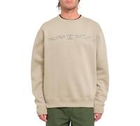 Volcom Watanite Crew Fleece Sweatshirt für Herren, Hellkhaki, XX-Large