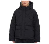 Volcom - Wasserfeste Stepp-und Daundenjacke mit Kapuze - Damen / Frau - Out Of Boxy Puff - Out Of Boxy Puff W Black für Damen aus Nylon - schwarz S
