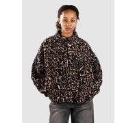 Volcom Wylding Out Sherpa-Jacke animal print Damen Gr. XS